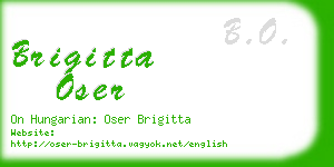 brigitta oser business card